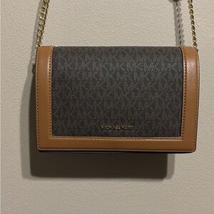 Michael Kors Crossbody Bag in Brown and Tan